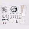 TOBILI Ceiling Fan lights, Modern Electrical Fan silver - 2 of 4