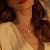 Heart Initial Necklace for Women & Girls, 14K Gold Plated Letter Pendant Birthday Gift L - 4 of 4