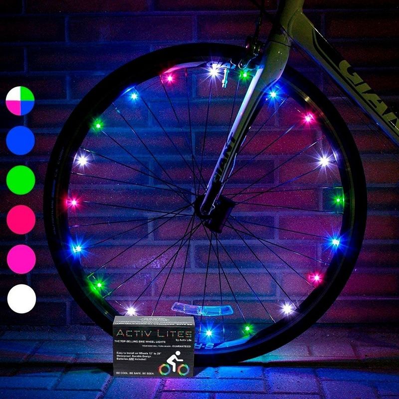 Activ Life Bike Wheel Lights (1 Tire, Multicolor) Top Basket Stuffers for Kids Girls Boys Teen Gifts; Best Spring Break Essentials, 3 of 5
