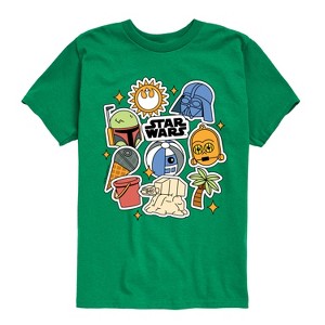 Boys' - Star Wars - Darth Vader, C3 po, R2D2 Summer Short Sleeve Graphic T-Shirt - 1 of 4