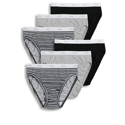Jockey Women's Underwear Elance Hipster - 6 Pack, Grey Heather/Charcoal  Heather/Black, 6, Grey Heather/Charcoal Heather/Black, 6 : :  Clothing, Shoes & Accessories