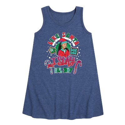 - Nickelodeon - I Slay All Day Graphic Sleeveless Aline Dress