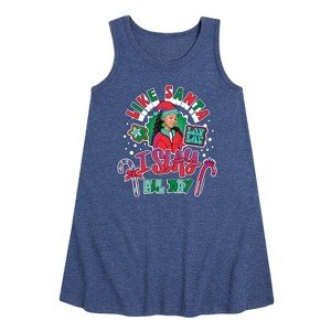 - Nickelodeon - I Slay All Day Graphic Sleeveless Aline Dress - 1 of 4