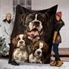 Cozy Boxer Dog Pattern Flannel Throw Blanket, Soft, Warm Versatile for All Seasons, Perfect for Couch, Bed, Office, Christmas Gift. - 2 of 4
