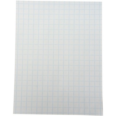 School Smart Graph Paper, 8-1/2 x 11 Inches, 1/2 Inch Rule, White, 500 Sheets