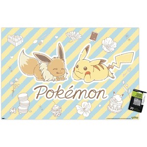 Trends International Pokémon: Flower Café - Sketch Unframed Wall Poster Prints - 1 of 4