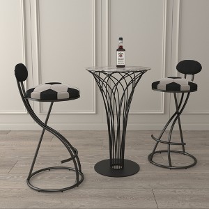 KTMBDW Counter Height Bar Stools Set of 2, 28 inch Velvet Upholstered Barstools with Backs, Kitchen Stools with Metal Legs, Bar Chairs - 1 of 4