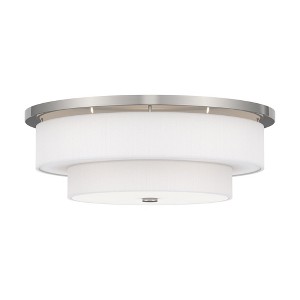 Livex Lighting Meridian 5 - Light Flush Mount in  Brushed Nickel - 1 of 1