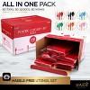 150 Pack Plastic Silverware Heavy Duty, Disposable Cutlery, 50 Spoons, 50 Forks, 50 Knives, Plastic Utensils Set for Party - SparkSettings - 3 of 4
