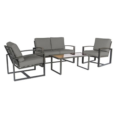 JASPER 4pc Seating Set - Gray - Leisure Made
