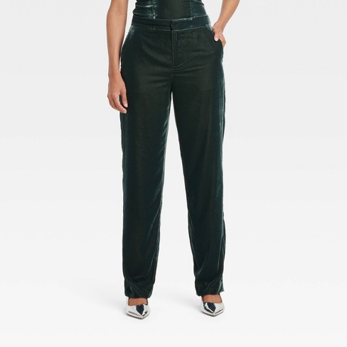 Velvet high waisted pants new arrivals