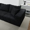 Velvet Modular Sectional Sofa with Oversized Chaise, Cloud Couch, Stain-Resistant, Machine-Washable, and Pet-Friendly Covers£¬4-Seat + 2 Ottoman - 2 of 4