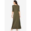 Roaman's Women's Plus Size Button Front Maxi Dress - image 3 of 4