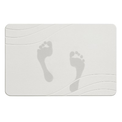 15.4"x23.6" Diatomaceous Stone Hard Bath Mat