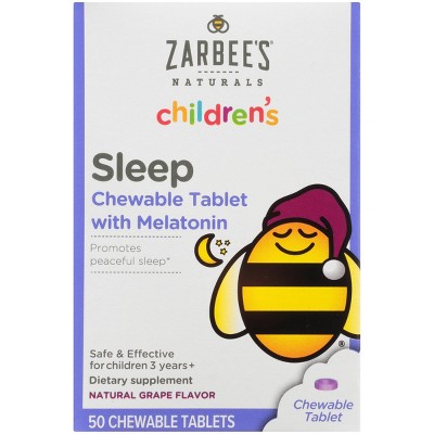 Zarbee's Children's Sleep Tablets with Melatonin - Grape Flavor - 50ct