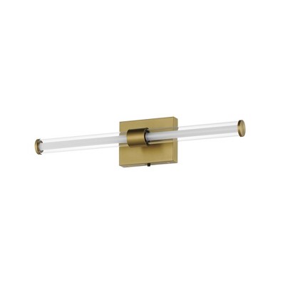 ET2 Lighting Fuse 1 - Light Vanity in  Natural Aged Brass
