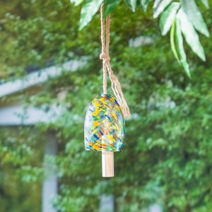 Evergreen 8"H Turquoise Swirl Chime - 1 of 3