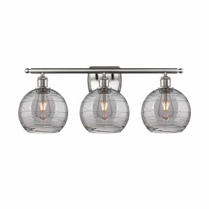 Athens Deco Swirl - 3 Light Bath Vanity In Industrial Style-11.25 Inches Tall and 26 Inches Wide - 1 of 1