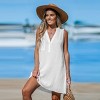 Women's Solid Sleeveless Crinkle Mini Dress - Cupshe - 2 of 4