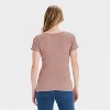 Short Sleeve Ribbed Seamless Maternity T-Shirt - Isabel Maternity by Ingrid & Isabel™ - 2 of 3