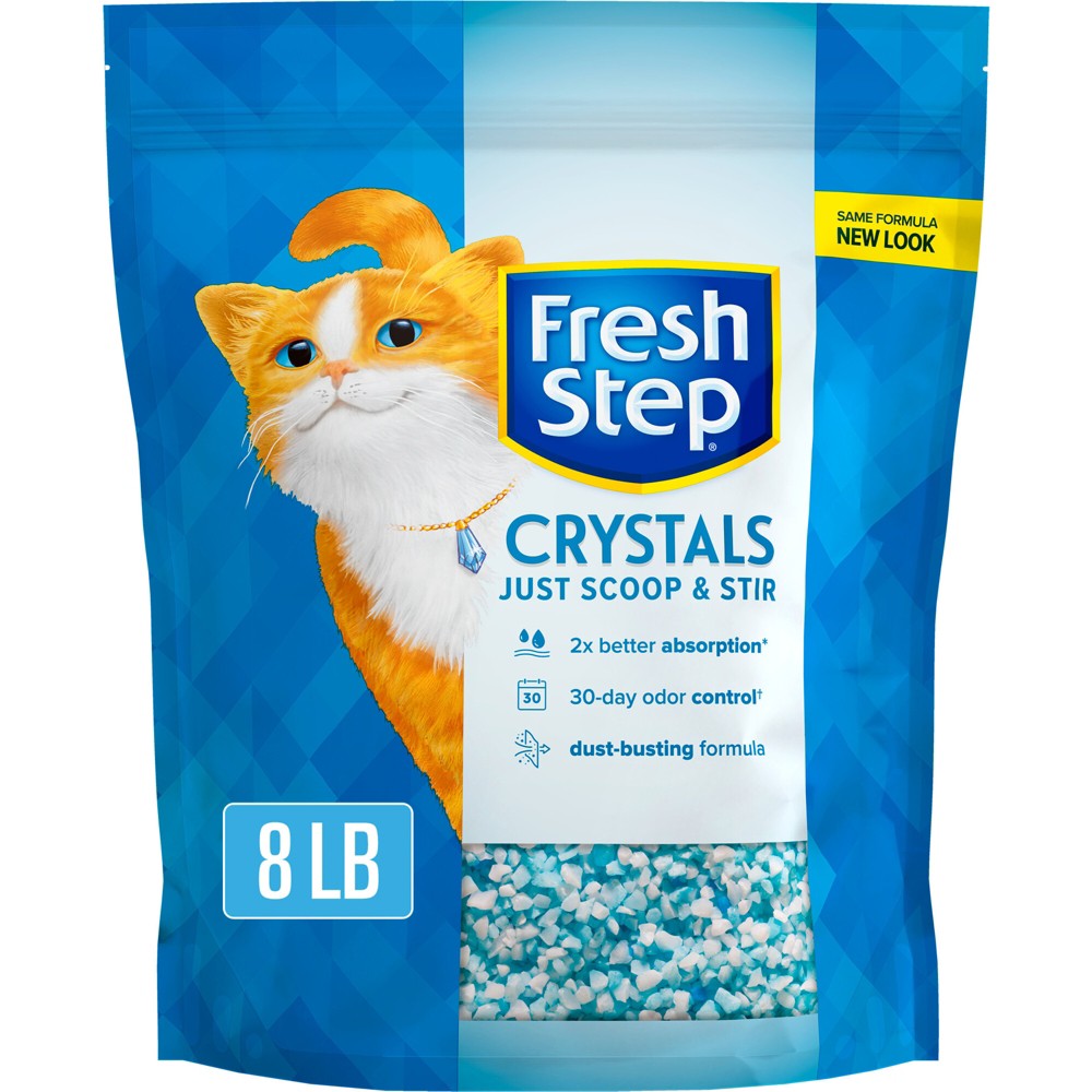 Photos - Cat Litter Fresh Step Crystals Premium Scented  - 8lb 