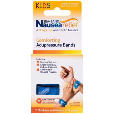 Sea-Band Nausea Relief Comforting Acupressure Bands for Kids - 1pair