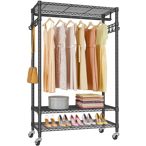 Vipek R1 Rolling Clothing Rack Portable Garment Rack, Heavy Duty ...