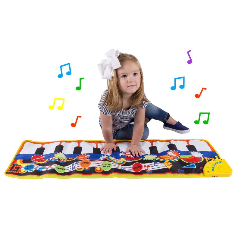 Toy Time Kids' Battery-Operated Musical Piano Step Play Mat, 1 of 8