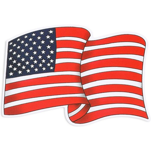 USA FLAG LABEL STICKER 1000 2 x 3  AMERICAN 