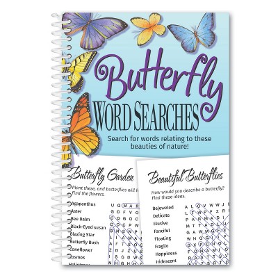 Butterfly Word Searches - by  Product Concept Editors (Spiral Bound)