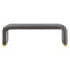 Modway Koda Performance Velvet Waterfall Long Bench - 3 of 4