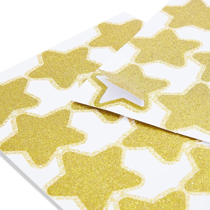 Blue Panda 24 Pack of Pastel Party Favor Bags with Gold Foil Star Stickers for Rainbow Birthday Party Supplies (4 Colors, 8.5 in), 5 of 9