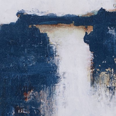 Blue Drift Abstract 5-Piece Framed Canvas Wall Art Set