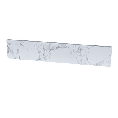 LOVMOR Montary carrara white engineered stone vanity top side backsplash