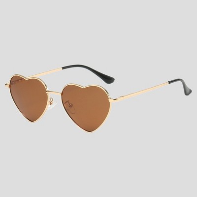 Anna-Kaci Women's Stylish Heart-Shaped Polarized Sunglasses UV400 Protection for Outdoor Activities