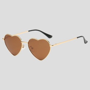 Anna-Kaci Women's Stylish Heart-Shaped Polarized Sunglasses UV400 Protection for Outdoor Activities - 1 of 4