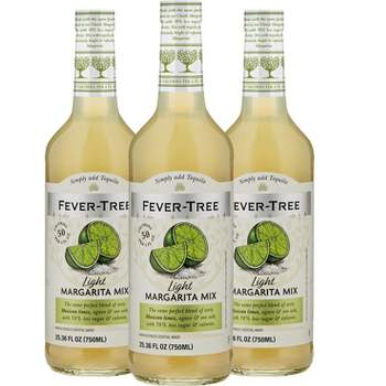 Fever Tree Light Margarita Mix - Premium Quality Mixer- Refreshing Beverage for Cocktails & Mocktails 750ml Bottle - Pack of 3