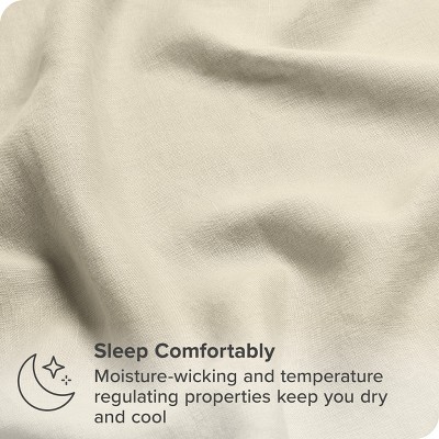 Natural Twin XL Organic Linen Sheet Set