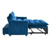 APRILSOUL 47in Multi-Functional Loveseat with Adjustable Backrest, 3-in-1 Convertible Sofa Bed, Velvet, Perfect for Living Room - 4 of 4