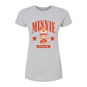 Women's - Disney - Minnie Mouse Collegiate Fitted Graphic T-Shirt - 1 of 3