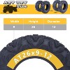 2PCS 26x9-12 ATV/UTV Tires, 26x9x12 6 PR Rubber Mud Trail Off-Road Tire, 16mm Tread Depth, 410 LBS Loading Capacity - 2 of 4