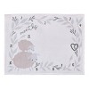 NoJo Together is Better White, Gray, and Taupe Mama and Baby Lamb Milestone Blanket - 2 of 4