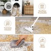 Vintage Neutral Washable Area Rug - Stain-Resistant Non-Slip Large Carpet for Living Room, Dining Room & Home Decor - 3 of 4