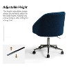 Joah Mid Century Modern Boucle Ergonomic Swivel and Height-adjustable Task Office Chair | ARTFUL LIVING DESIGN - 4 of 4