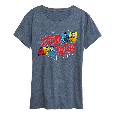 Women's - Star Trek - Galaxy Crew Short Sleeve Graphic T-Shirt