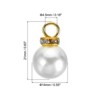 Unique Bargains Beautiful Designer DIY Jewelry Making Faux Pearl Pendants 100 Pcs - 2 of 4