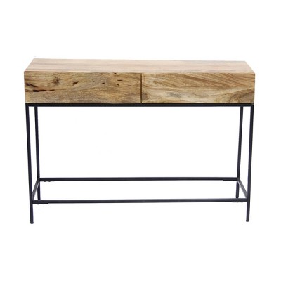 target metal console table