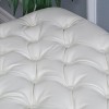 Sapphtopaz Storage Ottoman Upholstered Bench with Wood Legs and Button Tufting Ottoman with Storage for Living Room, Bedroom, Entryway - 3 of 4