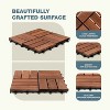 Racxily 11.8"x11.8" Natural Acacia Deck Tiles - Interlocking A+ Grade Acacia Tiles for Garden, Balcony, Indoor/Outdoor Use - 2 of 4