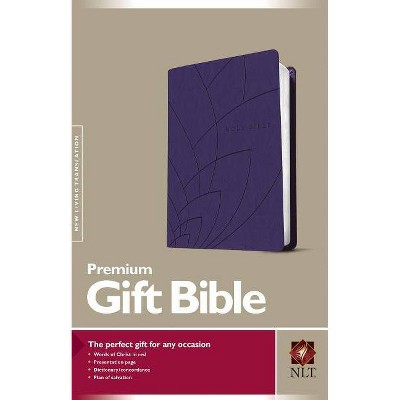 Gift and Award Bible-NLT - (Leather Bound)